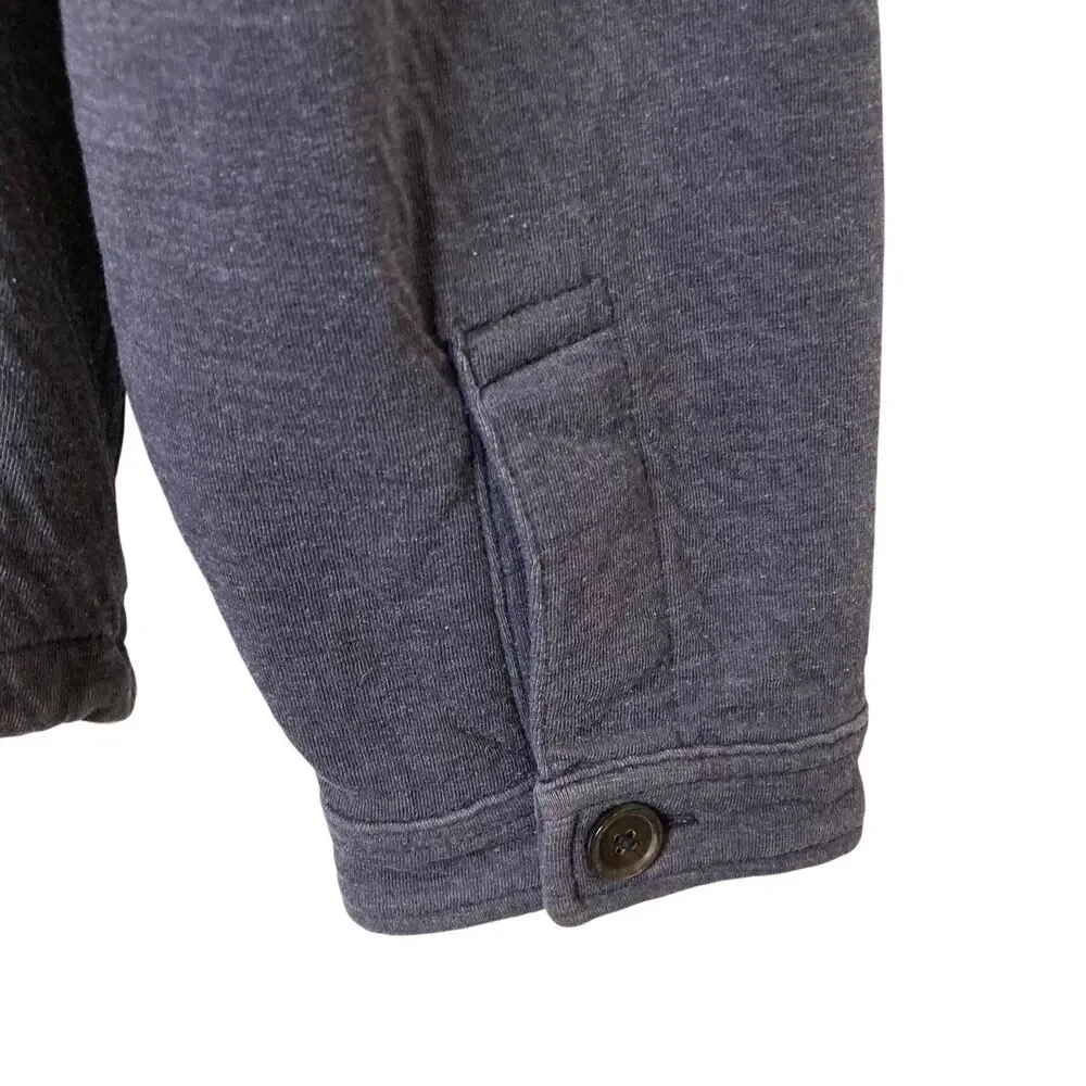 Billy Reid Men's Large Darryl Button-Up Shirt Jacket Gray Shacket Pockets